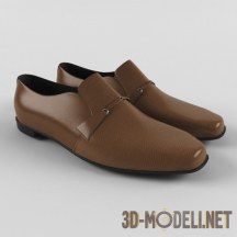 3d-модель Мужские кожаные туфли
