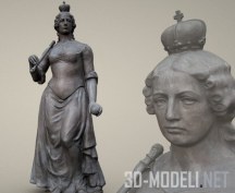 3d-модель Скульптура Марии Терезии
