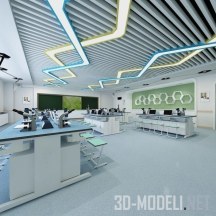 3d-модель Биологическая лаборатория (интерьер)
