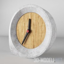 3d-модель Часы из камня и дерева от Garage Factory