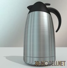 3d-модель Современный алюминиевый кофейник