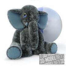 3d-модель Игрушки слон и мячик
