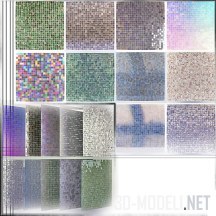 3d-модель Набор современной мозаики