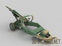 3d-модель Пушка M102 Howitzer 105-мм