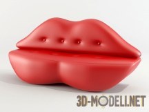 3d-модель Диван-губы