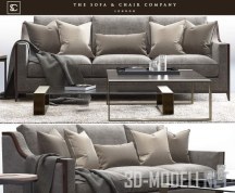 3d-модель Диван Spencer Deluxe Hirst Petra от The Sofa & Chair Company