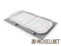 3d-модель Хоккейная площадка