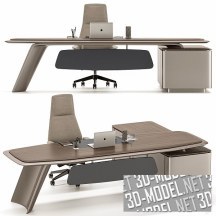 3d-модель Рабочий стол Gramy MG 011 и кресло