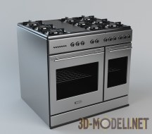 3d-модель 6-ти конфорочная плита