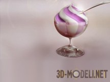 3d-модель Мороженое в креманке