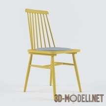 3d-модель Винтажный деревянный стул