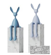 3d-модель Скульптура кролика