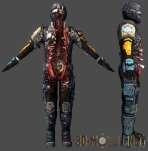 3d-модель Труп охранника из «Dead Space 3»