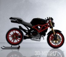 3d-модель Мотоцикл Ducati Monster 896