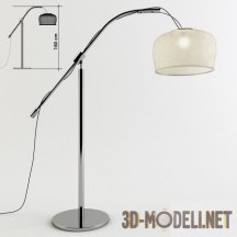 3d-модель Напольный светильник с белым плафоном