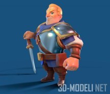 3d-модель Персонаж Knight Clash Character