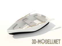 3d-модель Лодка с веслами