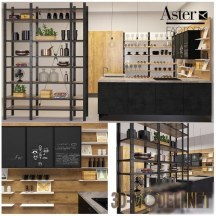 3d-модель Кухоная мебель Aster cucine Factory