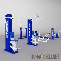 3d-модель Уличные тренажеры ROMANA