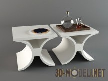 3d-модель Два столика необычной формы
