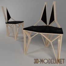 3d-модель Геометрический стул со спинкой