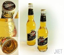 Бутылки с пивом Miller