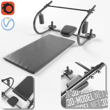 3d-модель Спортивное оборудование для упражнений лежа