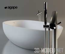 3d-модель Овальная ванна Agape Spoonxl