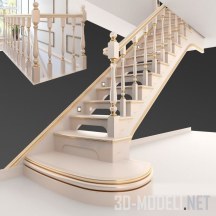 3d-модель Классическая лестница с патиной