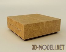 3d-модель Кожаный столик-пуф Formitalia