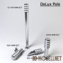 3d-модель Набор уличных светильников Delux Pole
