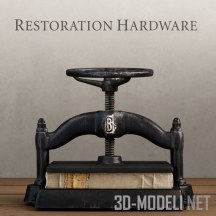 3d-модель Пресс для книг Restoration Hardware