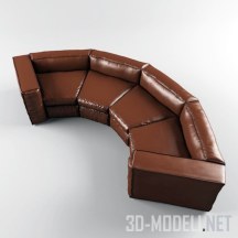 Полукруглый диван для кафе