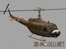 3d-модель Вертолет Bell UH-1 Iroquois