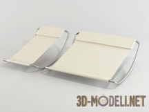 3d-модель Полотняные шезлонги