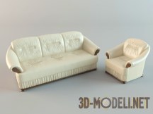 3d-модель Диван и кресло «Scandy» от «8 Марта»