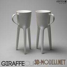3d-модель Современная чашка «Giraffe»