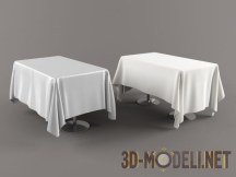3d-модель Скатерть на прямоугольный стол