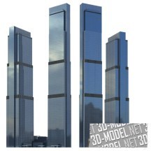 3d-модель Невская башня в Москва-Сити (небоскреб)