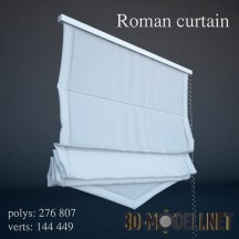 3d-модель Классическая римская штора