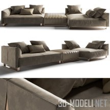 3d-модель Современный диван Longhi Fold