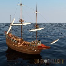 3d-модель Корабль «Mayflower»