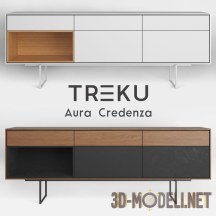 3d-модель Тумба Aura Credenza от Treku