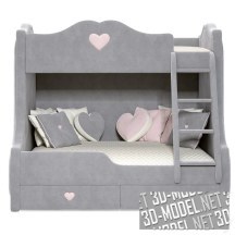 3d-модель Кровать «Sweet Heart» от Iriska