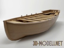 3d-модель Деревянная лодка