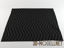 3d-модель Темный ковер с зигзагообразным принтом