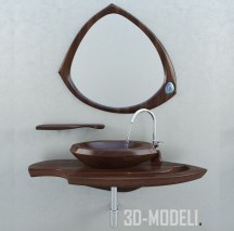 3d-модель Набор из дерева с агатом от Daniel Karpis