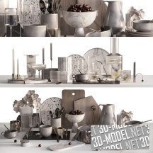 3d-модель Посуда и декор