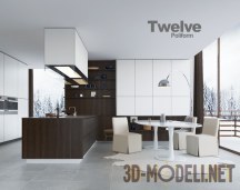 3d-модель Современная кухня Poliform Varenna Twelve