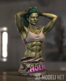 3d-модель She-Hulk Bust